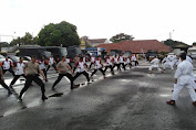 Tingkatkan Kemampuan Personel, Polres Pandeglang Gelar Latihan Beladiri Polri
